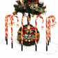 Solar Christmas Decorative Lights Outdoor Waterproof LED Pathway Lights for Garden Yard