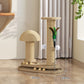 Interactive Cat Scratching Post with Feather Teaser & Ball Toys