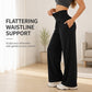 Women's High-Waisted Wide-Leg Lounge Pants with Side Pockets