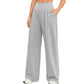 Women's High-Waisted Wide-Leg Lounge Pants with Side Pockets