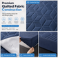 Waterproof Fitted Sheet Solid Color Machine Washable Mattress Protector Cover