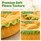 Cute Hamburger Bun Shaped Pet Bed Warm Cozy Round Dog Bed Cushion for All Seasons
