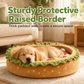 Cute Hamburger Bun Shaped Pet Bed Warm Cozy Round Dog Bed Cushion for All Seasons