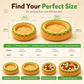 Cute Hamburger Bun Shaped Pet Bed Warm Cozy Round Dog Bed Cushion for All Seasons