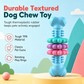 Durable TPR Bone Shaped Dog Chew Toy Bite Resistant Teething Toy for Large Dogs