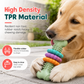 Durable TPR Bone Shaped Dog Chew Toy Bite Resistant Teething Toy for Large Dogs