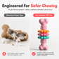 Durable TPR Bone Shaped Dog Chew Toy Bite Resistant Teething Toy for Large Dogs