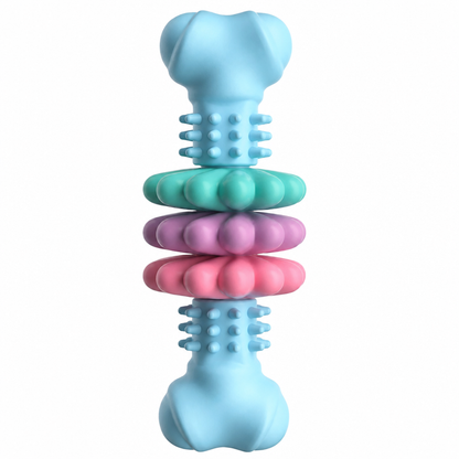 Durable TPR Bone Shaped Dog Chew Toy Bite Resistant Teething Toy for Large Dogs