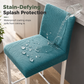 Waterproof Thickened Stretch Dining Chair Covers Elastic Chair Protector Slipcovers for Hotel and Restaurant