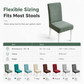 Waterproof Thickened Stretch Dining Chair Covers Elastic Chair Protector Slipcovers for Hotel and Restaurant