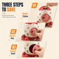 Kids Rocket Piggy Bank Large Capacity Shatterproof Savings Box Toy Gift with Key and Stickers