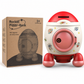 Kids Rocket Piggy Bank Large Capacity Shatterproof Savings Box Toy Gift with Key and Stickers