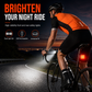 Bright Bicycle Light Front Headlight and Rear Taillight for Mountain Bike Night Riding Safety Warning Cycling Accessories
