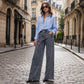 🔥HOT SALE 50% OFF🎁Women's Trendy Asymmetric Overlap Wide-Leg Jeans