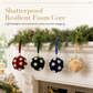 8cm Velvet Christmas Ball Ornament Foam Hanging Bauble for Christmas Tree Decoration