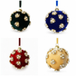 8cm Velvet Christmas Ball Ornament Foam Hanging Bauble for Christmas Tree Decoration