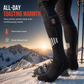 Unisex Electric Heated Socks Rechargeable Battery Operated Long Cotton Heating Socks for Skiing and Winter Sports