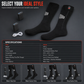 Unisex Electric Heated Socks Rechargeable Battery Operated Long Cotton Heating Socks for Skiing and Winter Sports