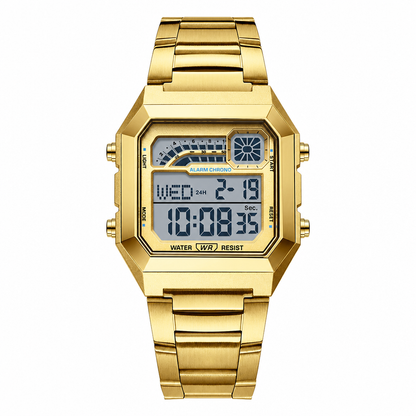 Square Digital Sports Watch Waterproof Outdoor Electronic Calendar Wristwatch for Men and Women