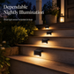 Outdoor Solar Railing Lights Waterproof LED Step Lights for Garden Stairs Fence Yard and Landscape Decoration