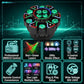Rotating Bee-Eye RGBW Stage Light with Remote Control