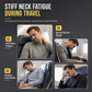 Portable Inflatable Travel Pillow Foldable Upright Face Down Sleeping Pillow for Airplane Car Camping and Office Naps