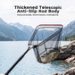 Aluminum Alloy Telescopic Folding Triangular Fishing Landing Net Floating Reinforced Hand Net for Lure Fishing