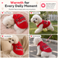 Warm Pet Sweater with Leash Ring & Love Dad and Mom Design