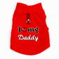 Warm Pet Sweater with Leash Ring & Love Dad and Mom Design