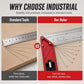 Multi-Functional Woodworking Square Ruler with Aluminum Base
