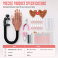 Professional 15 Piece Nail Art Practice Hand and Tool Kit for Training and Salon