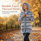 Women's Mid-Length Hooded Knit with Cotton Lining