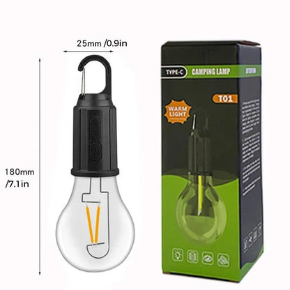 ✨Limited Time Offer ✨Outdoor Camping Hanging Type-C Charging Retro Bulb Light ✈️ Free Shipping