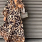 Loose-Fit Printed Dress