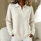 Women's Soft Collared Button Knit Sweater