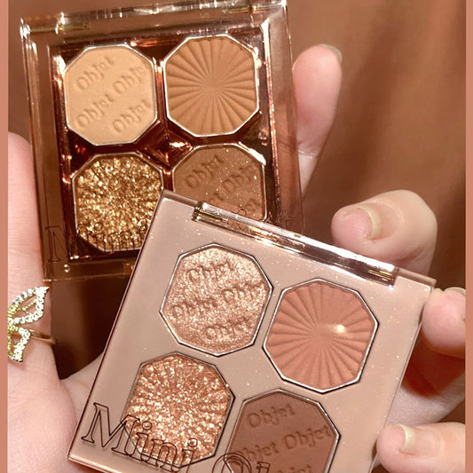 Pearl matt eye shadow quad, keep eye makeup 24 hours a day