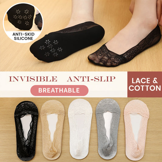Women’s Delicate Non-slip Lace Socks