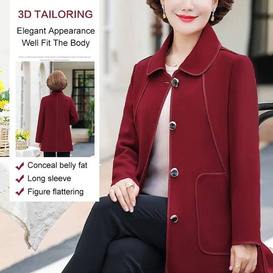 New Mid-Length Double-Sided Faux Plush Jacket for Fall and Winter