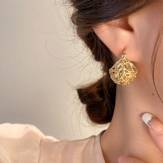 Bamboo Basket Cutout Earring