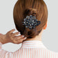 Rhinestone Flower Hair Clamp with Grip Teeth (Buy 1 Get 1 Free)