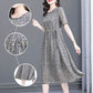 Mid-length mom's floral dress