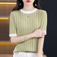 Short-sleeved Knitted T-shirt
