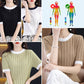 Short-sleeved Knitted T-shirt