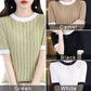 Short-sleeved Knitted T-shirt
