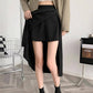 Irregular slit A-shape skirt