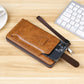 Men's Leather Zipper Wallet with Multi Card Holder