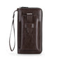Men's Leather Zipper Wallet with Multi Card Holder
