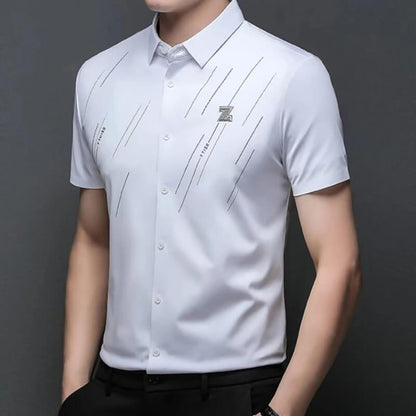 Men's seamless shirts wrinkle resistant