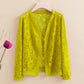 Versatile Sheer Floral Lace Cardigan for Women