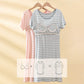 Comfortable and cozy cotton striped nightgown